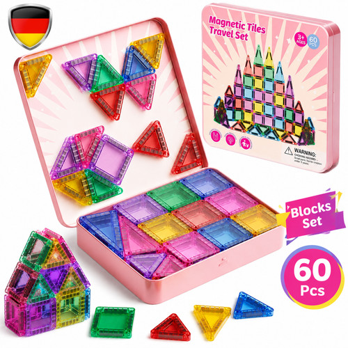 60pcs blocks magnetic - 60pcs, building