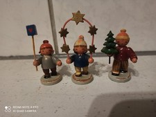 3 Kinder uralt Erzgebirge Weihnacht VEB ( Weha ? )