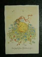 Alte AK , Engel mit Blumen , ...Glückwünsche , Sütterlin , M. Savelsberg , (D13)