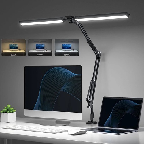 Doppelkopf schreibtischlampe - doppelkopf,