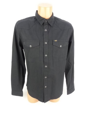 Lee herren hemd - hemd, schwarz