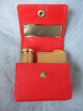 Altes Pflegeset Lippenstift Parfumzerstäuber CONSUL Amor  Spiegel mit Etui