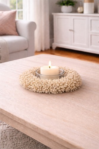 Strohblumenkranz oregano beige - oregano,