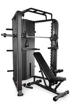 Kraftstation Fitnessstation aus Metall Multigym Multifunktion Smith-Maschine