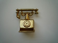 Messing Miniatur Telefon