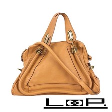 Chloé Paraty 2-Wege-Schulterhandtasche Leder braun authentisch gebraucht aus ...