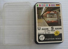 Quartett U-Bahn, S-Bahn, Piatnik, 283, 32 Karten, OVP, gebr, aber gut erhalten