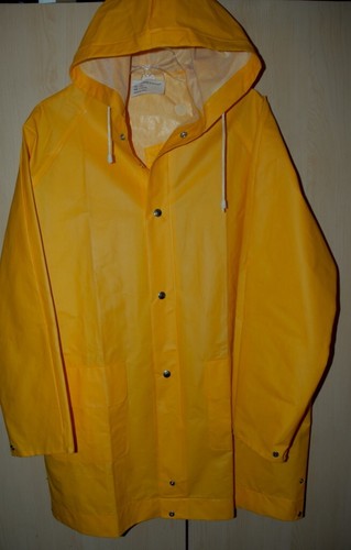 Glanz pvc regenjacke - pvc, kapuze