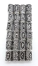  24 Stück Runen Bartperlen Bartschmuck K5.18 Wikinger Bartperle Mittelalter