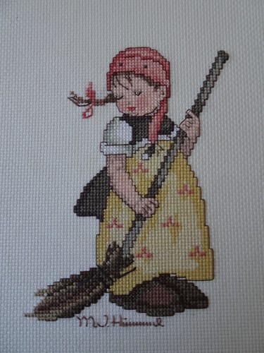 Kreuzstichbild ordnung muß - kreuzstichbild, "ordnung