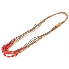 Haarband Haarkette Pfau Feder