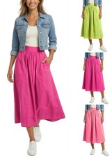 Freizeit Damen Rock Baumwolle