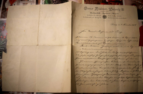 Rechnung 1894 leisnig sachsen - rechnung,