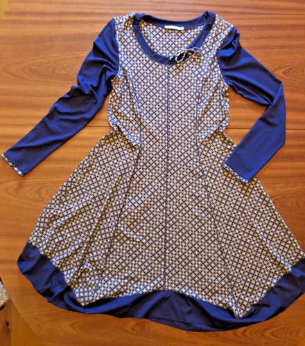 Simclan kleid blau - , beige