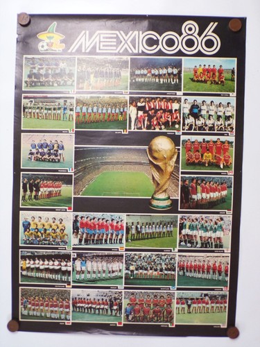 Plakat mexiko 1986 - plakat, fußball