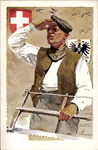 Künstler hohlwein l - ak, hohlwein,