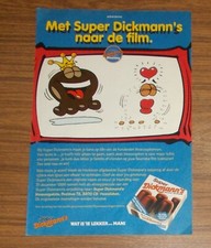 Seltene Werbung SUPER DICKMANN'S Schokoküsse Zahlenbild 1996