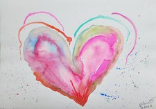 Bild Selbstgemalte A4  Das