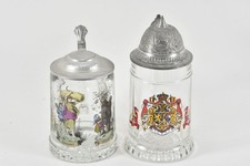 N89B29- 2x Glas Bierkrug ua gemarkt WMF Jahreszeiten Motiv