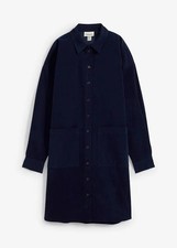 Weites Cord-Hemdblusenkleid