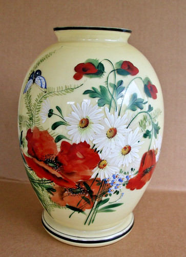 Glasvase art deko feine - art,