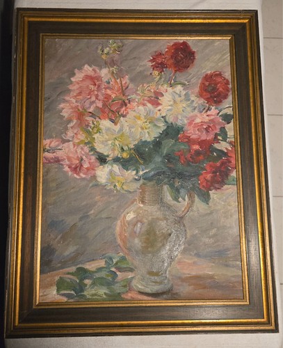 ölgemälde stillleben blumen - Ölgemälde,