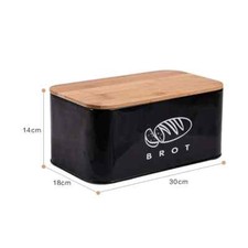 Brotbox mit Deckel- SCHWARZ-KLEIN