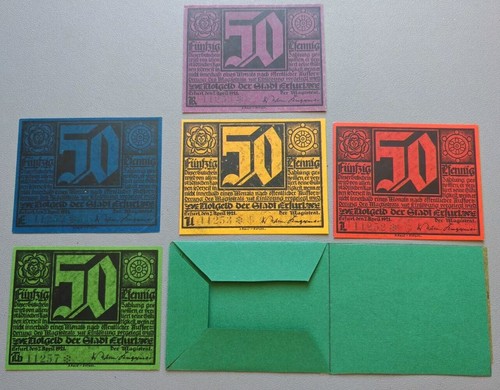 Notgeld erfurt mit - 6,