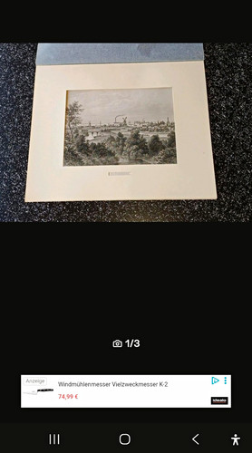 Alter stahlstich glückstadt - stahlstich,
