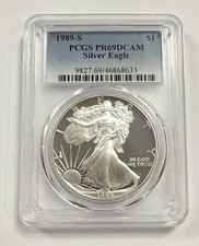 1989 - 1 $ Silver Proof Eagle