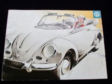 VW Käfer beetle Cabriolet  30PS 6S. A4 1956 Deutsch Prospekt Brochure 772