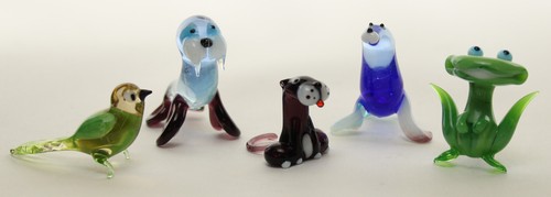 Bunte lauscha glasfiguren - bunte, lauscha-glasfiguren