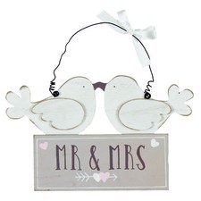 Hochzeitstag Holz 'Mr Und Mrs'