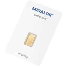 Metalor 1 Gramm Goldbarren -
