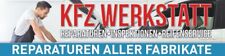 Werbebanner,  Plane "KFZ Werkstatt", reparatur, auto, mit Ösen, 2000 x 500 mm