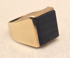 333 Gold Herrenring mit Onyx