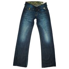 Replay Janice Damen Jeans Hose Bootcut Schlag Retro low XXS 32 W24 L32 blau NEU
