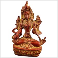 Weiße Tara Messing rotantik