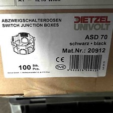 Dietzel Univolt UP-Abzweig-Schalterdosen ASD 70 schw 400V (91Stk.) 20912, unused