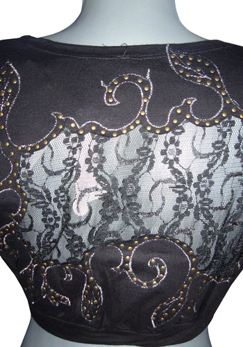 Designer bolero nieten chiffon - bolero,