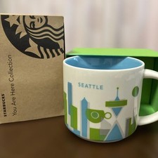 Seattle Starbucks Kaffeebecher 14oz 414ml You Are Here Collection Keramik NEU...