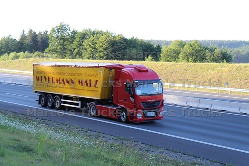 Lkw foto iveco planensattelzug - lkw,