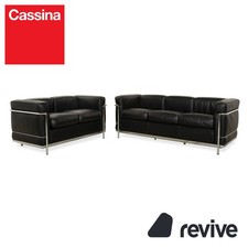 Cassina LC 2 Leder Dreisitzer