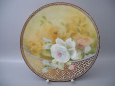 Noritake Morimura Wandteller Rosenmuster NIPPON Handgemalt Relief