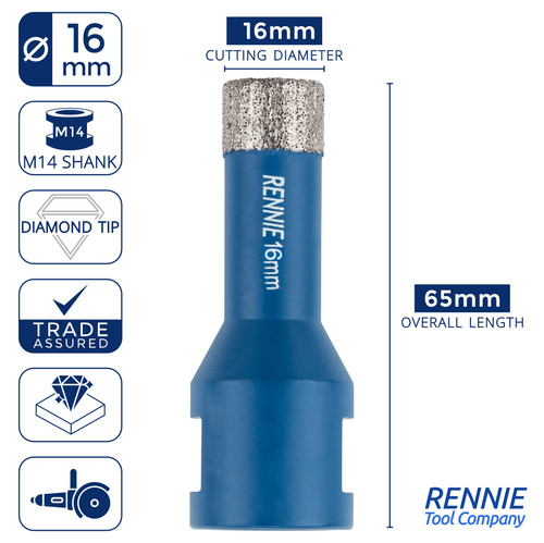 Diamant lochsäge m14 - mm,