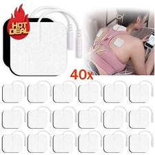 40x TENS Elektroden Pads selbstklebend für TENS EMS Reizstrom Gerät 4 x 4cm 2mm