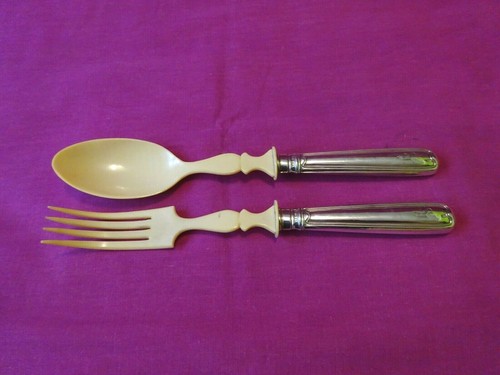 Silber salatbesteck 800er - silber,
