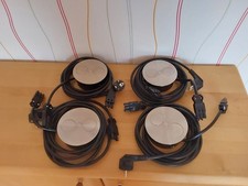 Bachmann Twist 2- fach Einbau Steckdose Edelstahl rund für Arbeitsplatte 4 Stück