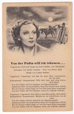 AK Zarah Leander, "Von der Pußta will ich träumen...", aus 1938, unversandt