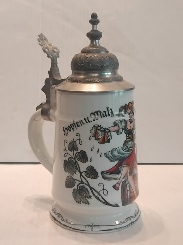Bierkrug porzellankrug mit - bierkrug/porzellankrug,